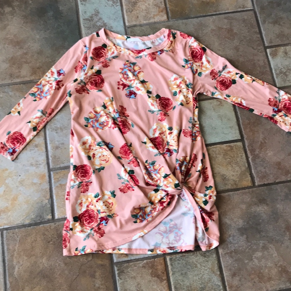 Floral Knotted Top